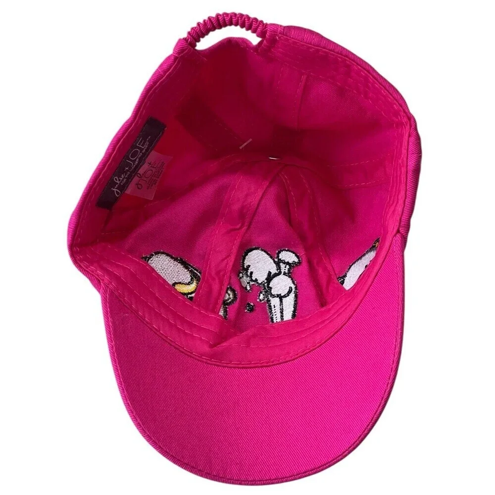 Yellowstone National Park Stretch Strapback Pink One Size Embroidered Animals